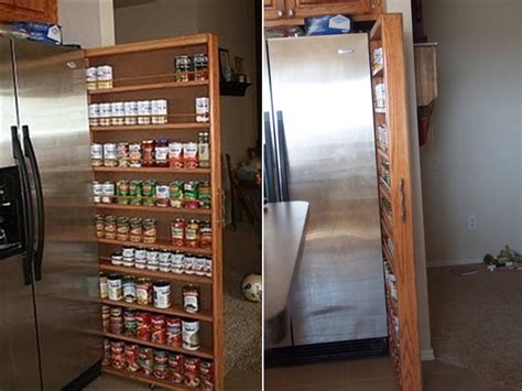 This tall kitchen cabinet features two transparent cabinet doors up top, and solid cabinet doors on. How to Make Narrow Kitchen Cabinet - DIY & Crafts - Handimania