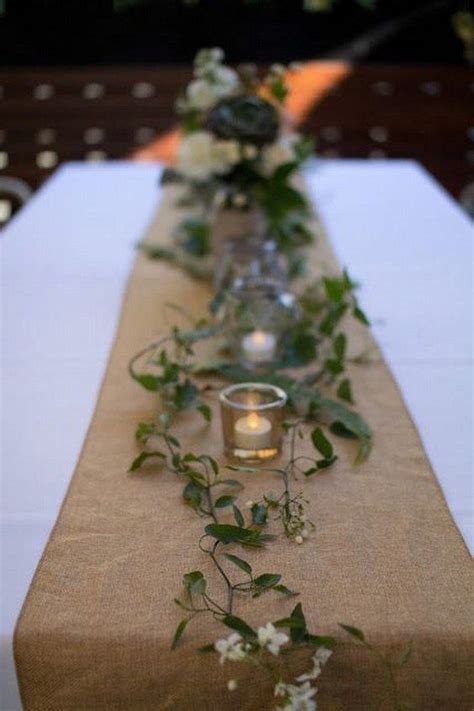 36 The Most Romantic Burlap Wedding Decoration Ideas Burlap Wedding Decorations Wedding Table