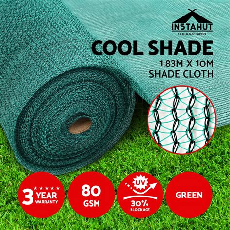 Instahut 30 50uv Shade Cloth Shadecloth Sail Mesh Roll Garden Outdoor