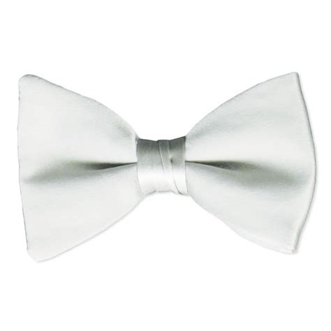Silk White Bow Tie 252bs 70