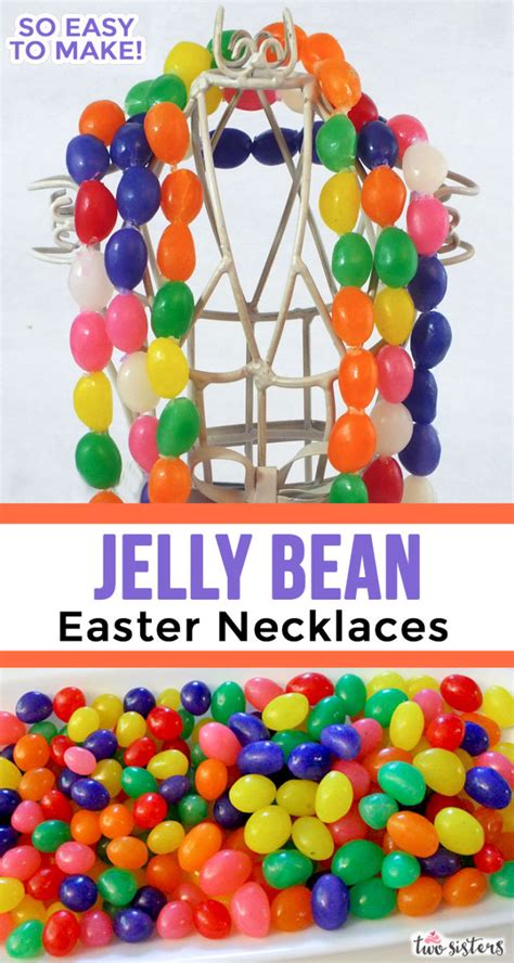 Jelly Bean Easter Necklaces Two Sisters
