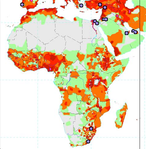 Africa Population Map Map Of Africa