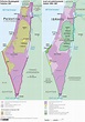 Palästina 1947, Israel und palästinensische Gebiete 1948 bis 1967 ...