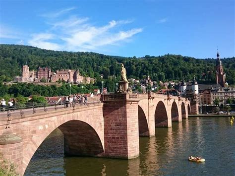Heidelberger Schloss Alte BrÜcke Aussicht Itinerario Ad Anello Da