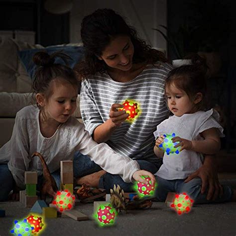 Artcreativity Space Light Up Meteor Balls For Kids Set Of 12 Flashing