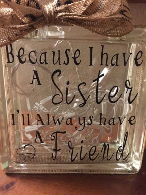 Sister Ts Sister Birthday T For Sister T Ideas Lighted Glass