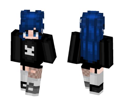 Download Blue Hair Minecraft Skin For Free Superminecraftskins