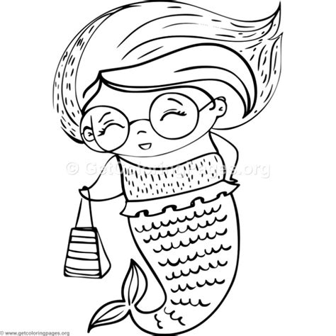 20 amazing little mermaid coloring pages for your little ones: Cute Mermaid 1 Coloring Pages - GetColoringPages.org