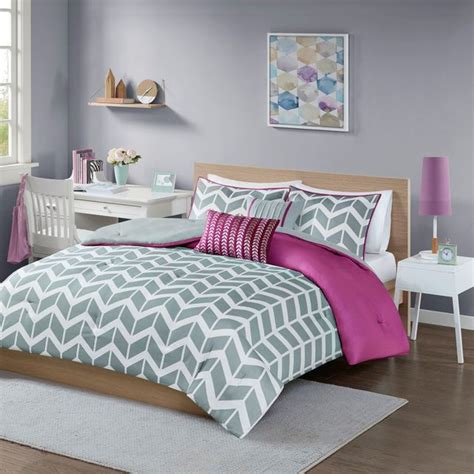 Olliix By Intelligent Design Nadia Purple Twintwin Xl Comforter Set