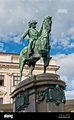 Statue of Archduke Albrecht (Duke of Teschen) outside entrance to the ...