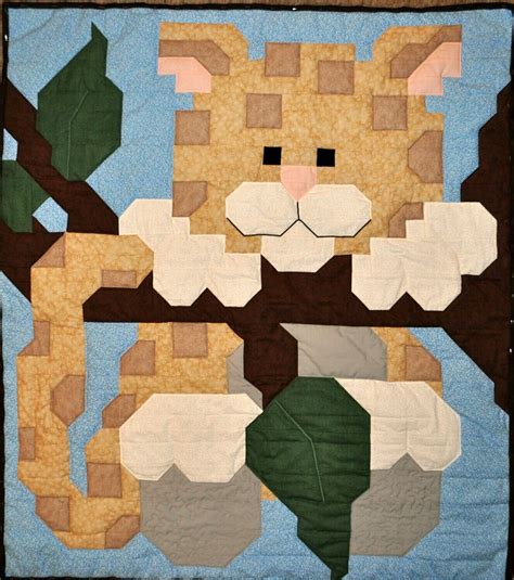 Leopard Baby Quilt Pattern 3 Sizes Pdf