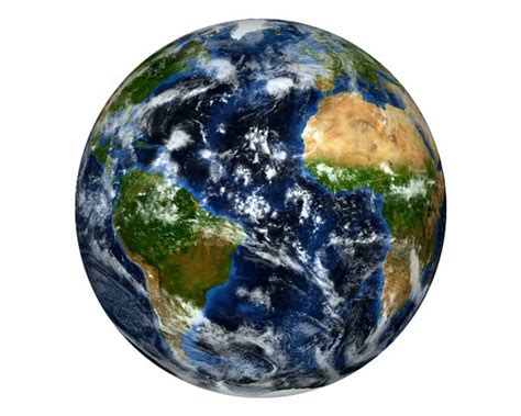 Realistic World Map Wraps To Globe Loop On White World Map Wraps