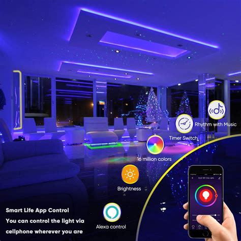 LED Strip Lights,Alexa LED Strip 5M,DIY Length Smart WiFi ...