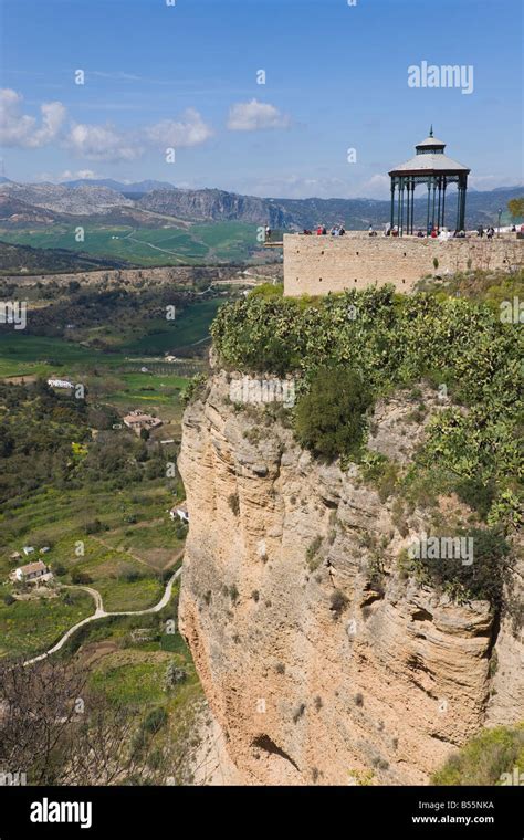Ronda Malaga Province Spain Lookout Over The Mountains Of The Serrania