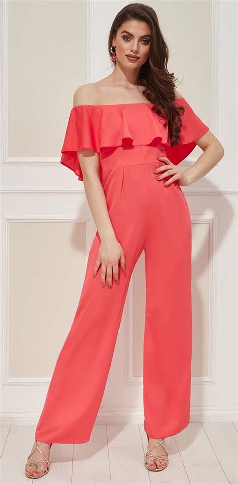 Coral Jumpsuit Coral Fashion Summer Jumpsuit How To Wear Coral