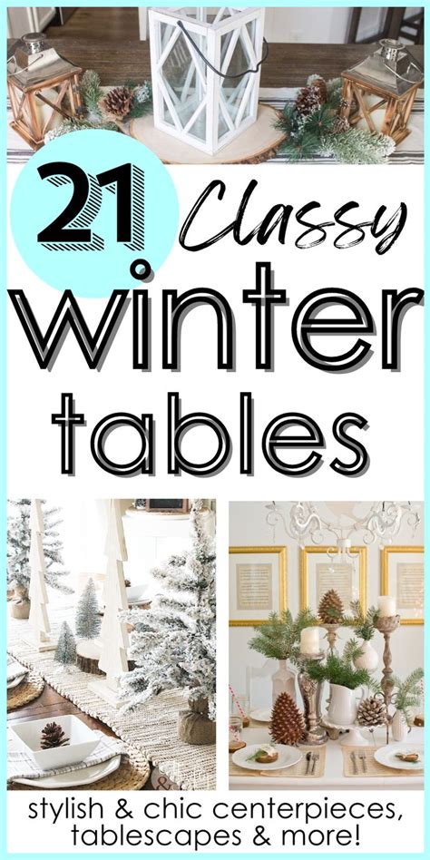 Christmas Tables And Centerpieces With Text Overlay That Reads 21