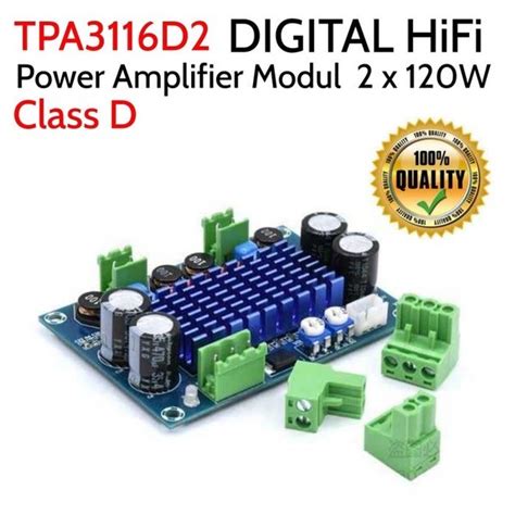 Jual Audio Amplifier Class D TPA3116D2 TPA3116 120W X 2 Hi Power