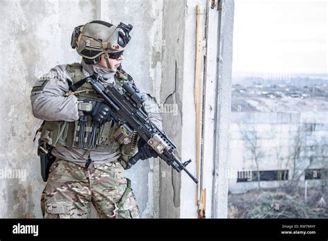United States Army Ranger During A Military Operation Stock Photo Alamy