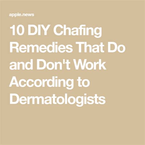 10 Diy Chafing Remedies That Do And Dont Work According To