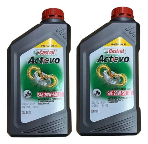 Aceite Moto Castrol Mineral Actevo W X Litros Avant