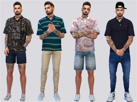 Victor Polo Shirt By Mclaynesims At Tsr Sims 4 Updates