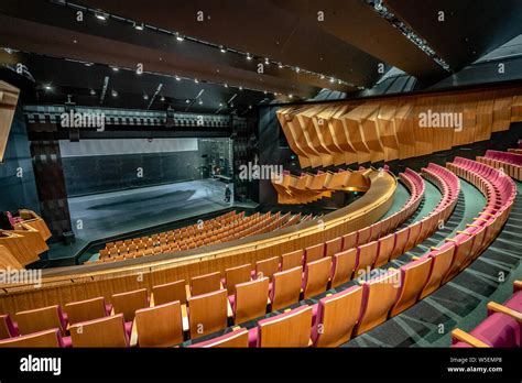 Seating Arrangement In A Modern Theater Stock Photo Alamy