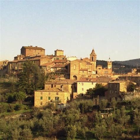 Montisi Village An Ancient Town Castle Near Montalcino Siena We