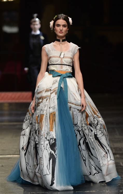 Blanca Padilla At Dolce Gabbana Alta Moda Spring Fashion Media