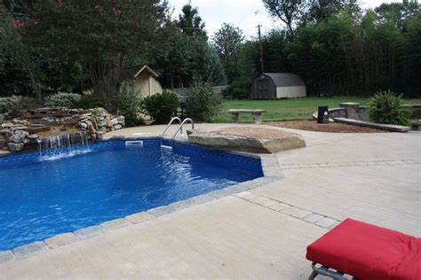 Diving Board Or Rock Water Features Dream Pools In Ground Pools