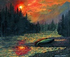Bill Mason Canoe Art Work. He painted what he saw....and what a record ...