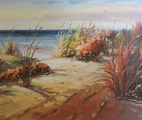 Beach Grass Original Oil Painting 24 X 20 Original Oil Painting