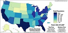 US Population Map | Population Map Of United States
