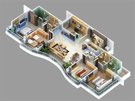 4 Bedroom Apartmenthouse Plans Four Bedroom House Plans 4 Bedroom
