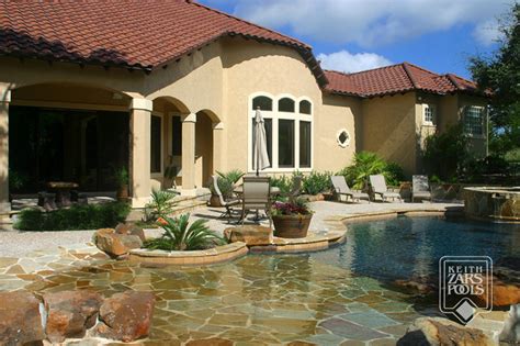 Beach Entry Pools Coastal Swimming Pool Hot Tub Austin By