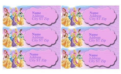 Disney Princess Printable Address Labels By Dreamalittlecraft 100