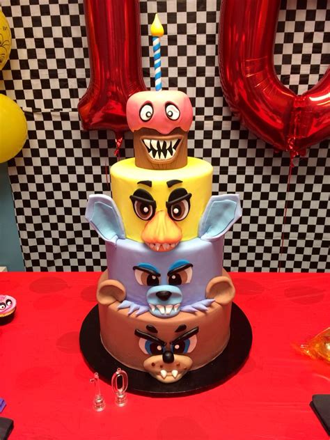Five Nights At Freddy S Fnaf Birthday Cake Lindas Tortas De Cumpleaños Decoración Preescolar