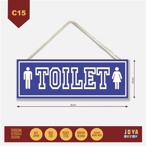 Harga Papan Petunjuk Toilet Sign Murah Terbaru Hargano Com