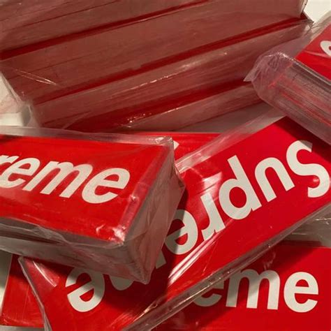 Supreme Supreme Sticker Brick 100 Classic Red Box Logos Grailed
