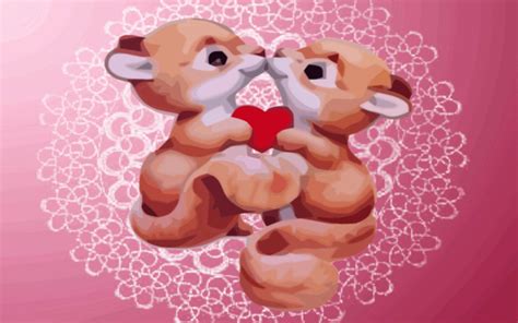 Cute Animal Valentines Wallpapers Wallpaper Cave