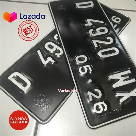 Bikin plat Nomor Motor Murah / Jasa Bikin Plat Nomor Motor 1 Set