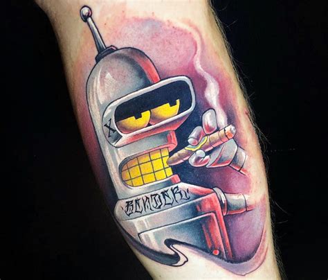 Bender Tattoo By Benjamin Laukis No 3299