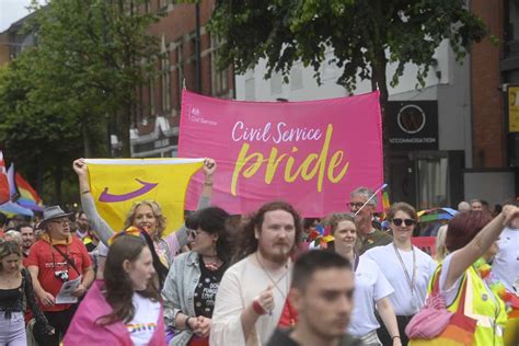 Thousands Line Streets Of Belfast As Pride Parade Returns Evening