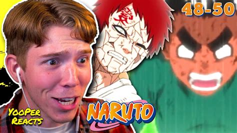 Gaara Vs Rock Lee Naruto Reaction Episodes 48 50 Youtube