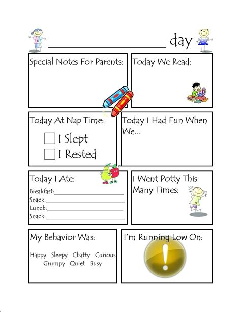 The Amazing Kids Worksheets Daycare Activity Planning Sheet Sheets