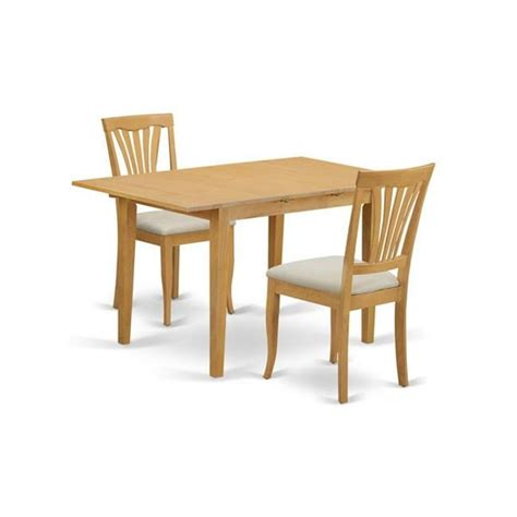 Norfolk Small Kitchen Table And 2 Dining Room Chairs Oak