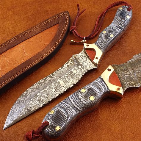 Damascus World Custom Handmade Damascus Hunting Knife