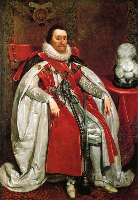 King James I Of England 1620 1625 By Daniel Mytens Knole Sevenoaks Kent