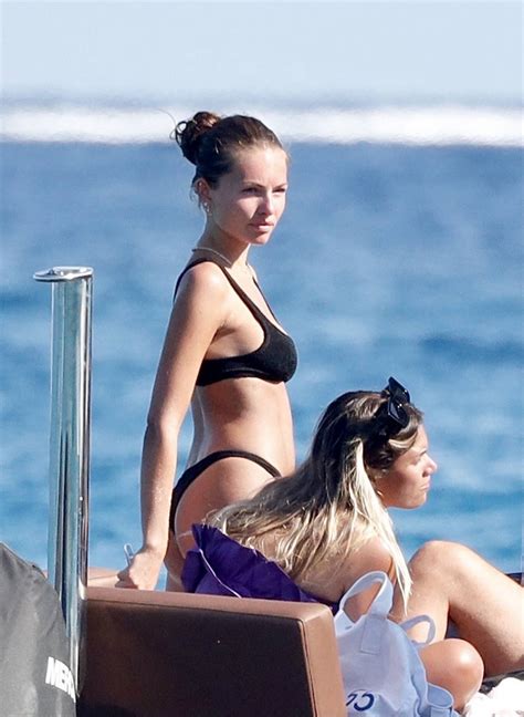 Thylane Blondeau Shows Off Her Bikini Body While Enjoying A Yacht Day With Beau Ben Attal In