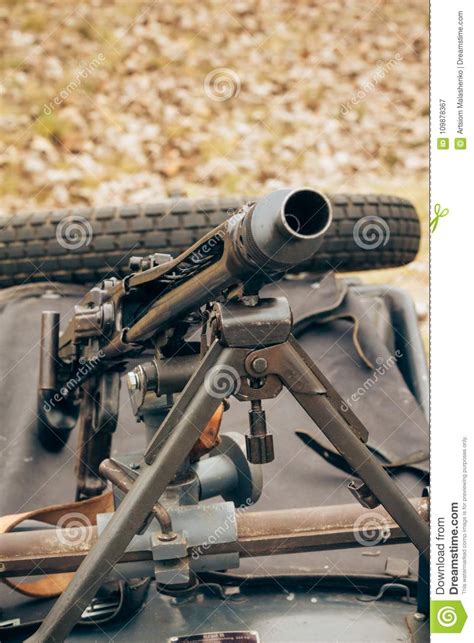 German Machine Gun Of World War Ii Stock Image Image Of Second Army