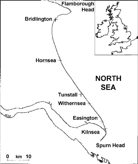 Map Of Holderness Coast Showing Its Regional Settingw640